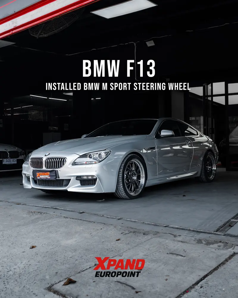 Interior BMW F13 6 Series dengan setir M Sport hasil upgrade di XPAND Europoint